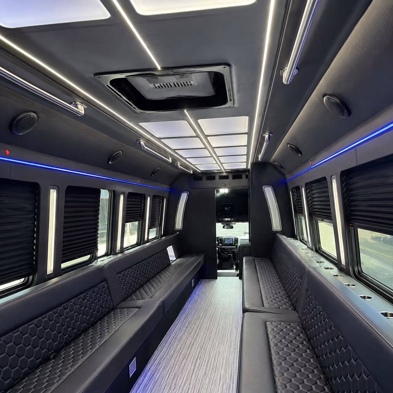 book a post reception party bus from pearland into houston for the after party
