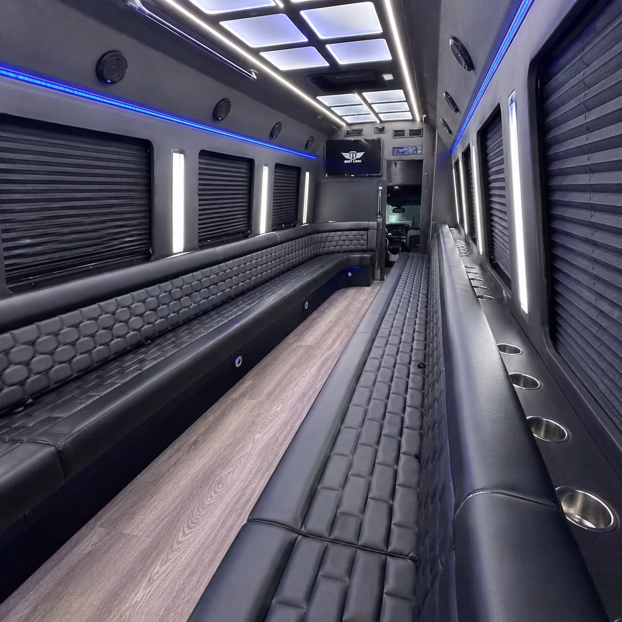 pearland party bus rentals inside